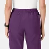 Pantaloni uniforma medicala, Wink W123, 5155, Pentru: Femei, Culoare: Eggplant, Marime: XL, , 8 image