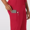Pantaloni uniforma medicala, Wink Boundless, 5151, Culoare: Red, Marime: 2XS, , 4 image