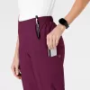 Pantaloni uniforma medicala, Wink W123, 5155, Pentru: Femei, Culoare: Wine, Marime: 3XL, , 5 image