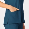 Bluza uniforma medicala, W123, 6555, Culoare: Caribbean Blue, Marime: S, , 6 image