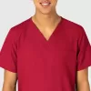 Bluza uniforma medicala, unisex, W123, 6855, Culoare: Red, Marime: S, , 6 image Bluza uniforma medicala, unisex, W123, 6855, Culoare: Red, Marime: S, , 6 image