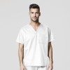 Bluza uniforma medicala, unisex, Wink Work, 100, Culoare: White, Marime: XL, , 2 image