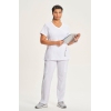 Bluza uniforma medicala, Infinity, CK2625, Culoare: White, Marime: XS, , 2 image