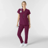 Bluza uniforma medicala, Wink Renew, 6734, Culoare: Wine, Marime: XS, , 2 image