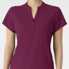Bluza uniforma medicala, Wink Renew, 6734, Culoare: Wine, Marime: XS, , 4 image