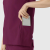 Bluza uniforma medicala, Wink Renew, 6734, Culoare: Wine, Marime: XS, , 8 image