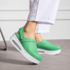 Saboti medicali dama din piele naturala, Classic Green, Marimi: 36, , 2 image