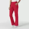 Pantaloni uniforma medicala dama, Wink W123, 5145, Culoare: Red, Marime: S, , 3 image