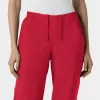 Pantaloni uniforma medicala dama, Wink W123, 5145, Culoare: Red, Marime: S, , 4 image