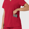 Bluza uniforma medicala dama, Wink W123, 6145, Culoare: Red, Marime: M, , 9 image