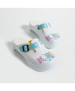 Saboti medicali cu platforma, pentru femei, din piele naturala, Marimi: 37, 