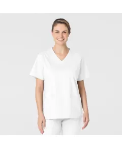 Bluza uniforma medicala, WonderWork 101, Culoare: White, Marime: 2XS, 