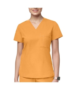 Bluza uniforma medicala, Wink FLEX, 6218, Culoare: Mango, Marime: S, 