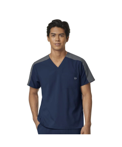 Bluza uniforma medicala Colorblock, W123, 6655, Culoare: Navy, Marime: XS, 