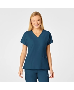 Bluza uniforma medicala, W123, 6555, Culoare: Caribbean Blue, Marime: S, 
