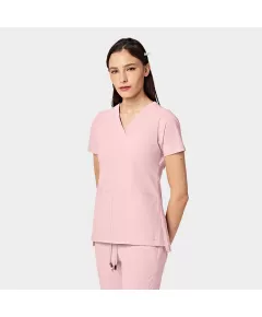 Bluza uniforma medicala, PARKLEY CRESSY ABC, 1001, Culoare: Light Pink, Marime: 2XS, 