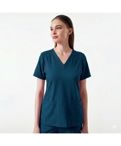Bluza uniforma medicala, PARKLEY ELLE ASTRO, 1103, Culoare: Caribbean Blue, Marime: XS, 