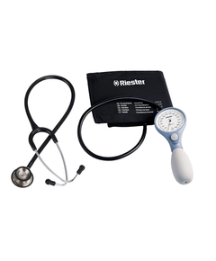 Tensiometru Mecanic ri-san RIESTER cu Stetoscop Duplex Albastru, 