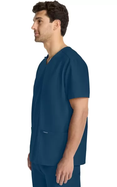 Bluza uniforma medicala, unisex, Cherokee  CK14, Culoare: Caribbean Blue, Marime: XS, , 3 image