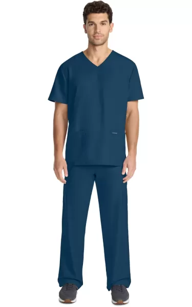 Bluza uniforma medicala, unisex, Cherokee  CK14, Culoare: Caribbean Blue, Marime: XS, , 5 image