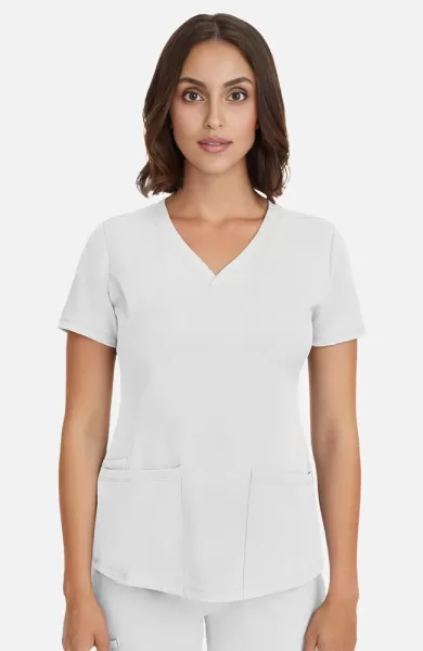 Bluza uniforma medicala, dama, Healing Hands HH Works, HHE2500, Culoare: White, Pentru: Femei, Marime: XS, 