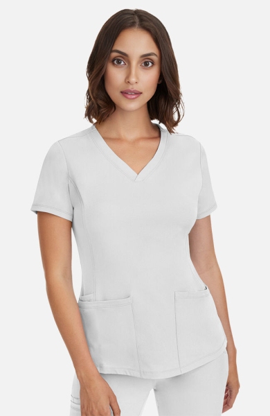 Bluza uniforma medicala, dama, Healing Hands HH Works, HHE2500, Culoare: White, Pentru: Femei, Marime: XS, , 6 image