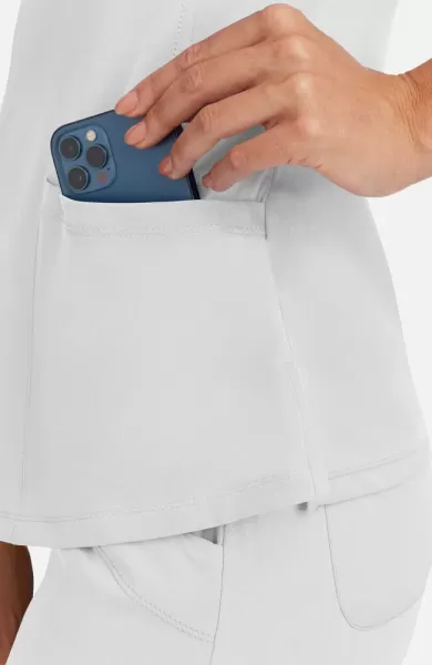 Bluza uniforma medicala, dama, Healing Hands HH Works, HHE2500, Culoare: White, Pentru: Femei, Marime: XS, , 10 image