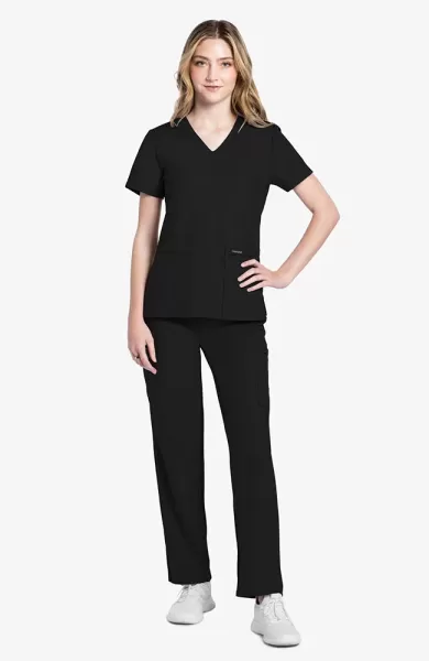 Bluza uniforma medicala, Cherokee, CK953, Culoare: Black, Marime: 2XS, , 2 image