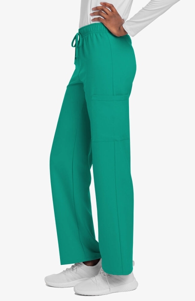Pantaloni uniforma medicala unisex, Cherokee, CK280A, Culoare: Teal, Marime: XS, , 3 image