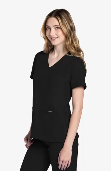 Bluza uniforma medicala, Cherokee, CK953, Culoare: Black, Marime: 2XS, , 3 image