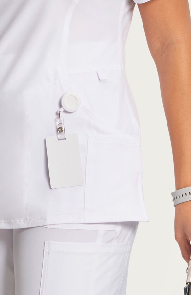 Bluza uniforma medicala, Infinity, CK2625, Culoare: White, Marime: XS, , 5 image