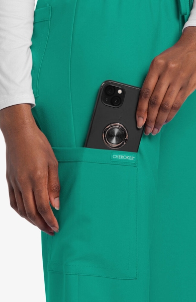 Pantaloni uniforma medicala unisex, Cherokee, CK280A, Culoare: Teal, Marime: XS, , 5 image