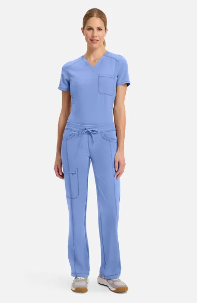 Pantaloni uniforma medicala, Infinity, CK1123A, Culoare: Ceil, Marime: 2XS, , 6 image