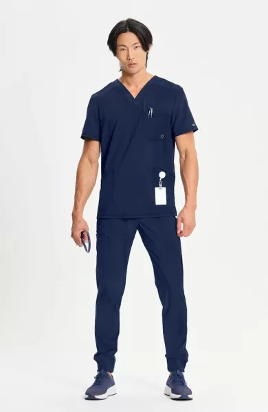 Bluza uniforma medicala, Infinity, CKE900A, Culoare: Navy, Marime: S, , 6 image