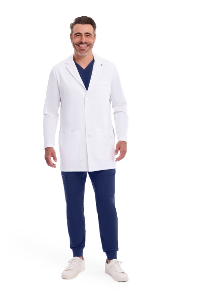 Halat medical, barbati, Healing Hands Logan, HHE5100, Culoare: White, Marime: S, 