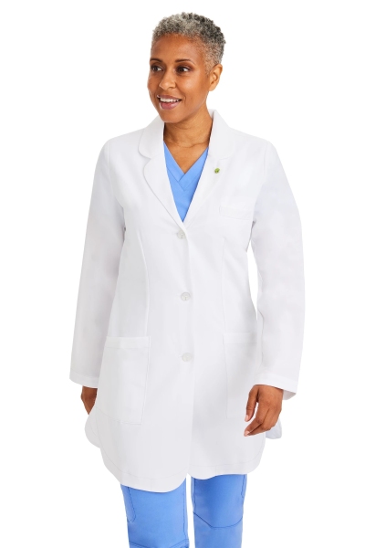 Halat medical, dama, Healing Hands Fiona, HHE5101, Culoare: White, Marime: 2XS, 
