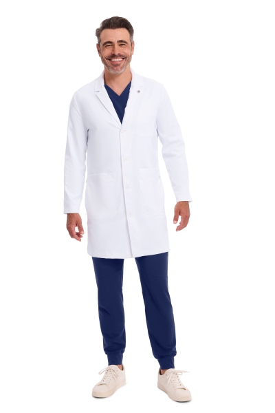 Halat medical, barbati, Healing Hands Luke, HHE5151, Culoare: White, Marime: S, 