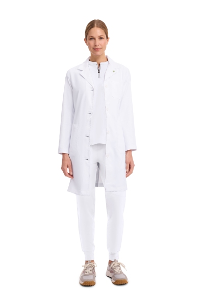 Halat medical, dama, Healing Hands, HHE5161, Culoare: White, Marime: S, Pentru: Femei, , 7 image