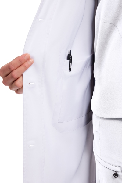 Halat medical, dama, Healing Hands, HHE5161, Culoare: White, Marime: S, Pentru: Femei, , 2 image