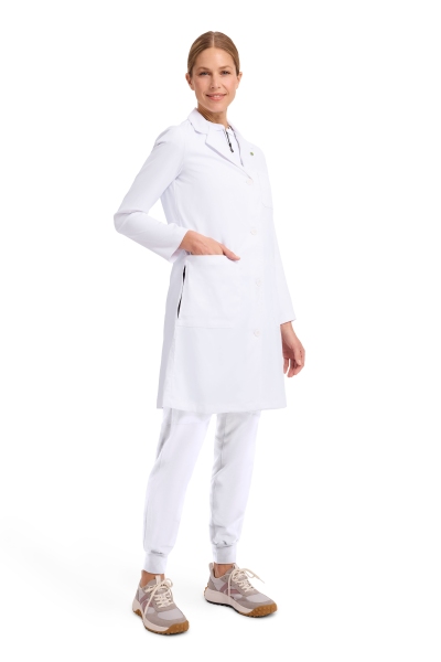 Halat medical, dama, Healing Hands, HHE5161, Culoare: White, Marime: S, Pentru: Femei, , 5 image