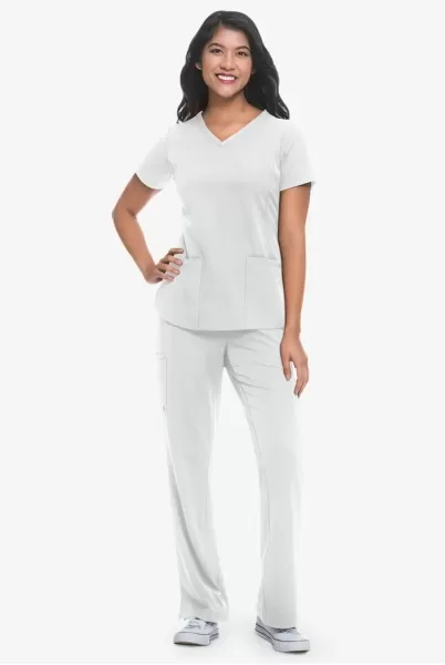 Bluza uniforma medicala, dama, Healing Hands HH Works, HHE2500, Culoare: White, Pentru: Femei, Marime: XS, , 5 image