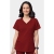 Bluza uniforma medicala, Wink Thrive, 6322, Culoare: BURG, Marime: L, 