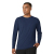 Bluza medicala cu maneca lunga, Layers, 2629, Culoare: Navy, Marime: M, 
