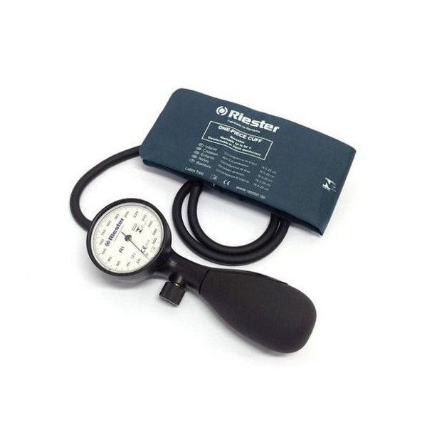 Tensiometru mecanic Riester Shock-proof, 1tub, alb, manseta adult 1251-150, 