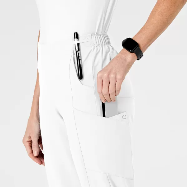 Pantaloni uniforma medicala, Wink W123, 5155, Pentru: Femei, Culoare: White, Marime: 2XS, , 5 image