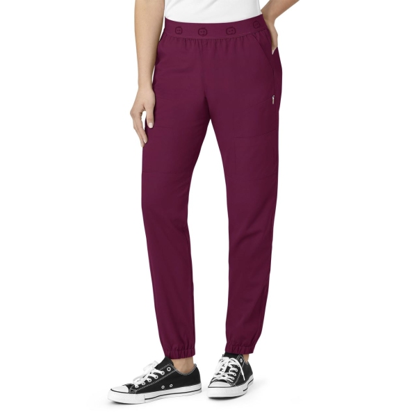 Pantaloni uniforma medicala, WonderWink PRO, 5719, Pentru: Femei, Culoare: Wine, Marime: XS, 