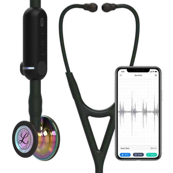 Stetoscop Littmann Electronic Core Digital 8572 Black Rainbow, 