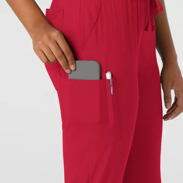 Pantaloni uniforma medicala, Wink Boundless, 5151, Culoare: Red, Marime: 2XS, , 4 image