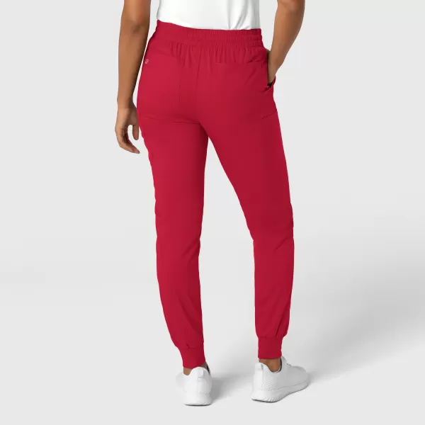 Pantaloni uniforma medicala, Wink Boundless, 5151, Culoare: Red, Marime: 2XS, , 7 image