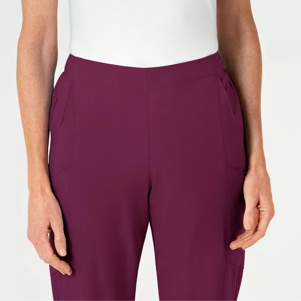 Pantaloni uniforma medicala, Wink W123, 5155, Pentru: Femei, Culoare: Wine, Marime: 3XL, , 4 image